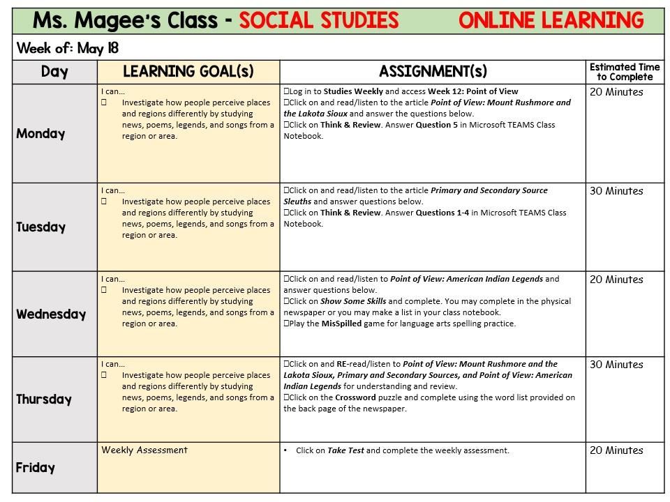 Social Studies 